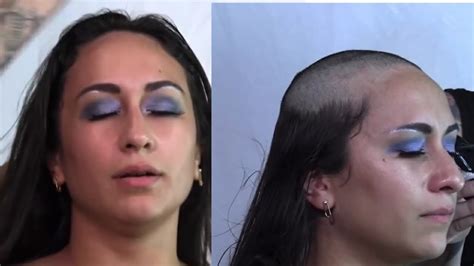 female forced headshave|More.